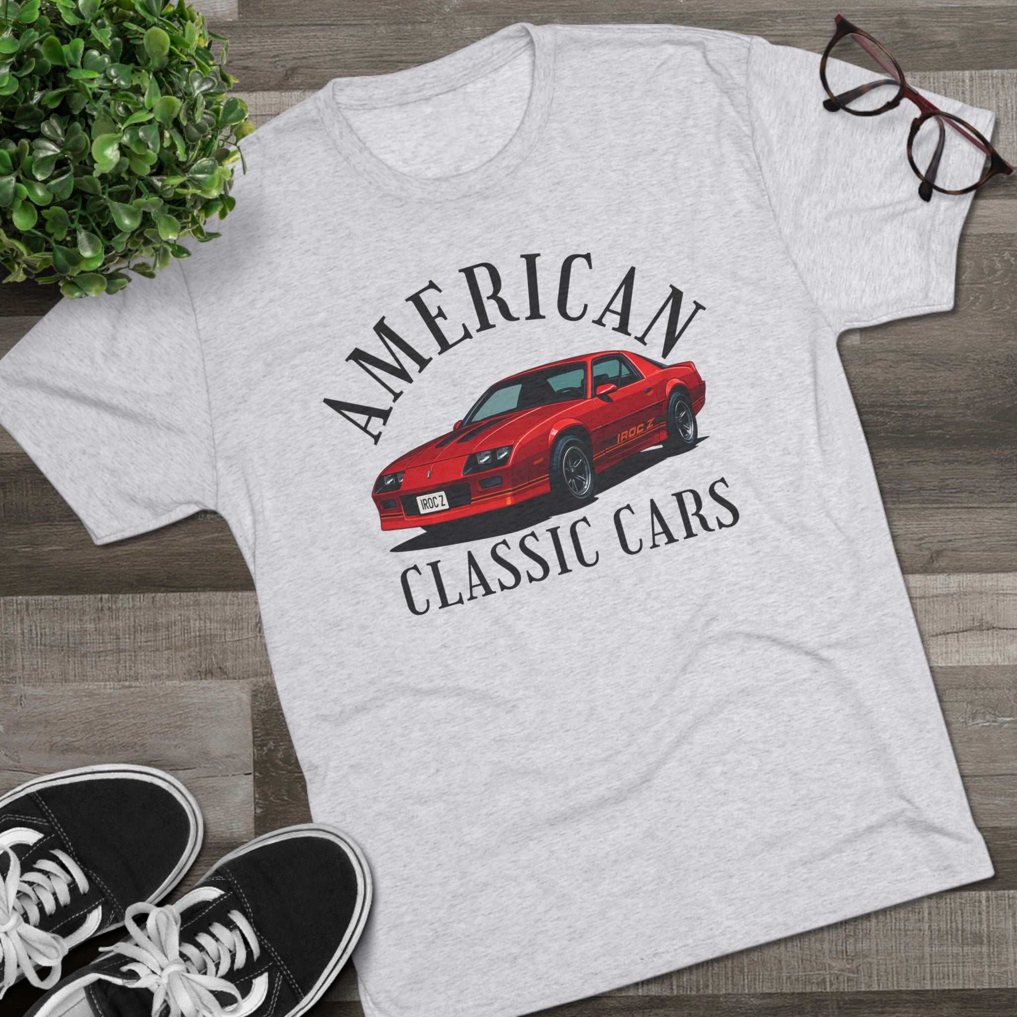 American Classic Cars IROC Tri-Blend Tee.