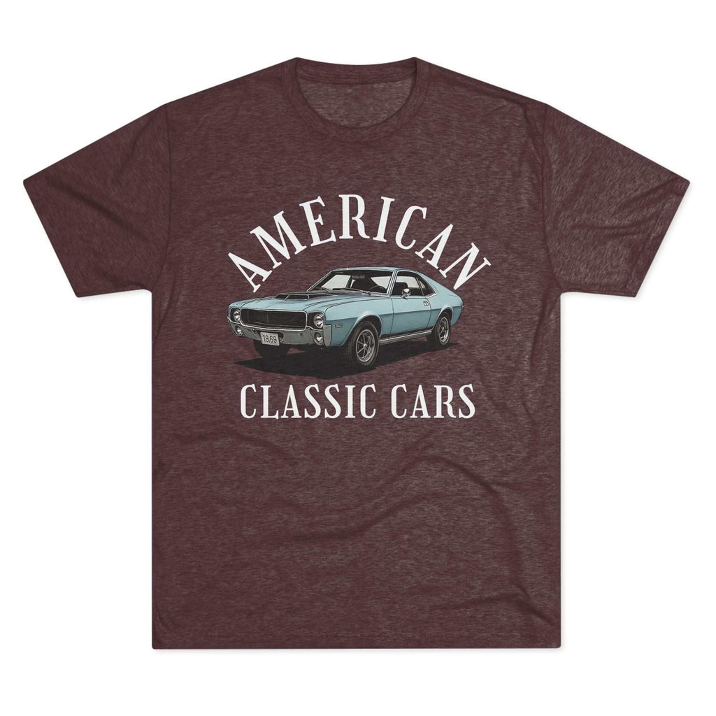 American Classic Cars vintage tri-blend t-shirt for car enthusiasts
