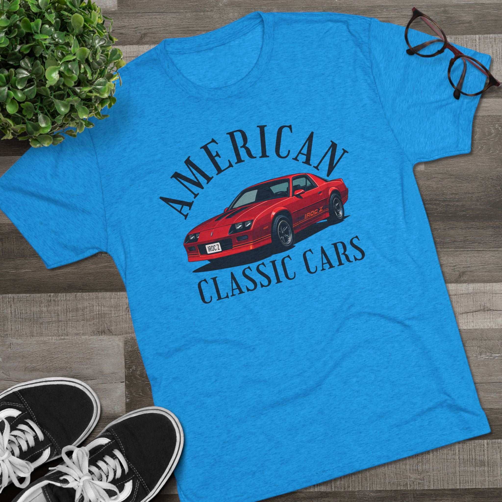 American Classic Cars IROC Tri-Blend Tee.