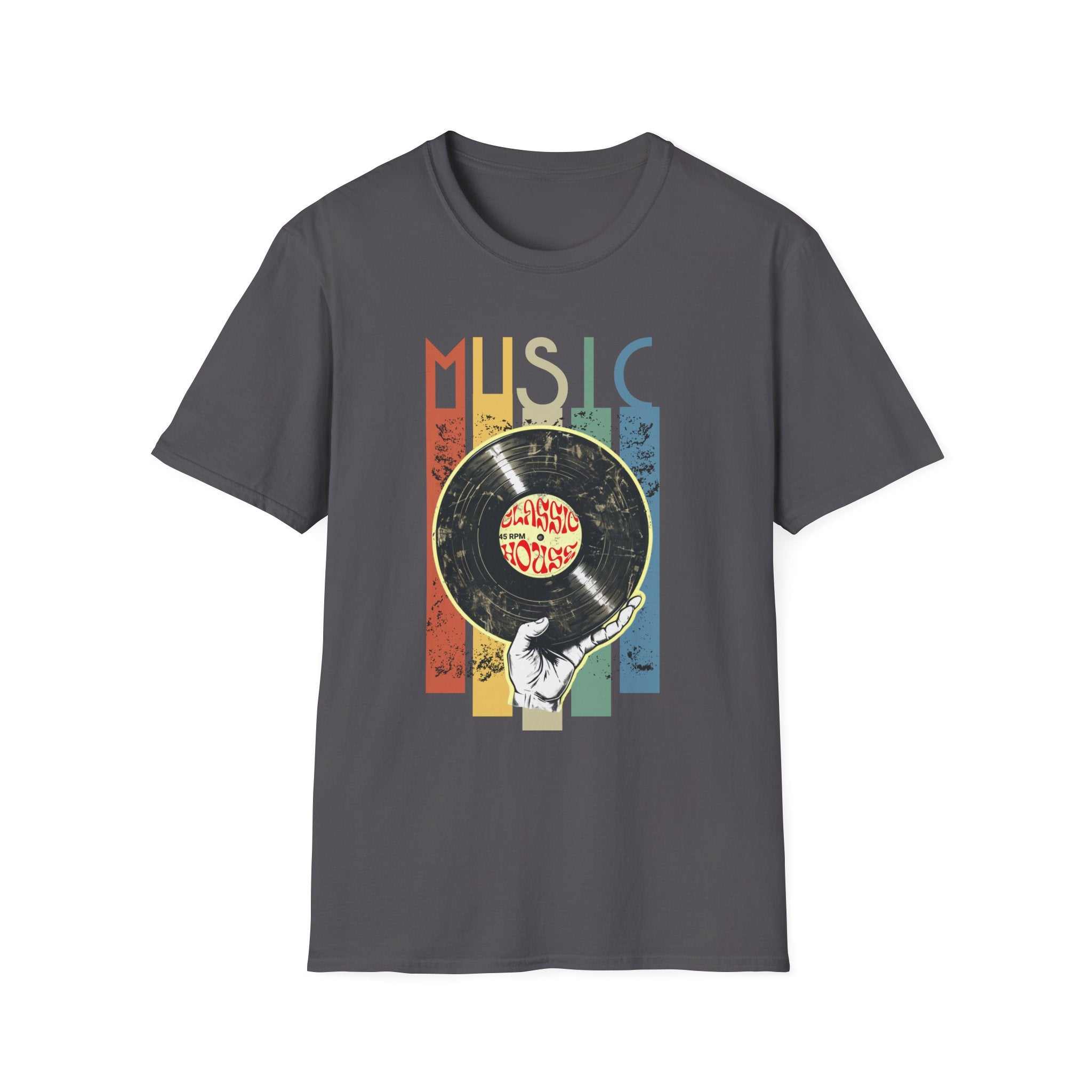 Retro Music Vinyl T-Shirt | Unisex Softstyle | Perfect Gift for Music Lovers, Concerts, Birthdays, Music Festivals, Casual Wear