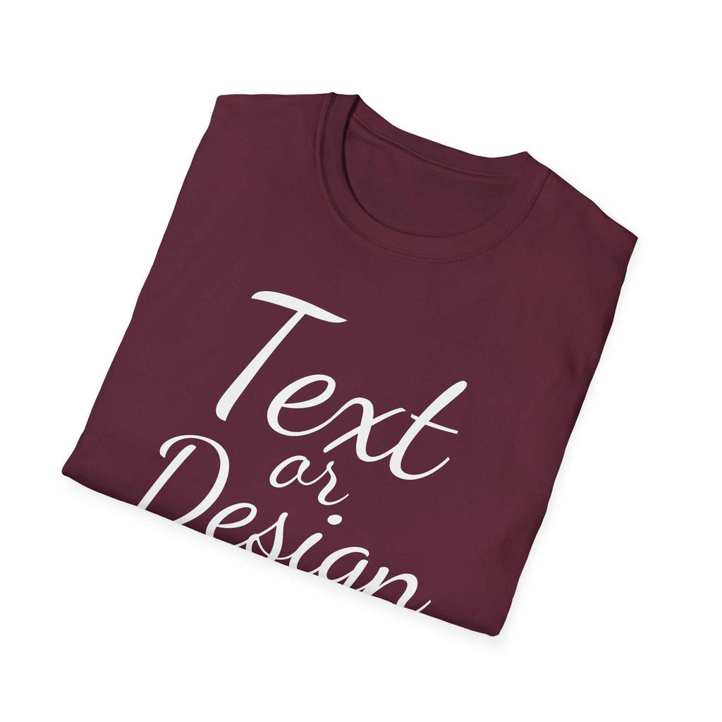 Customizable T Shirt - Unisex Softstyle