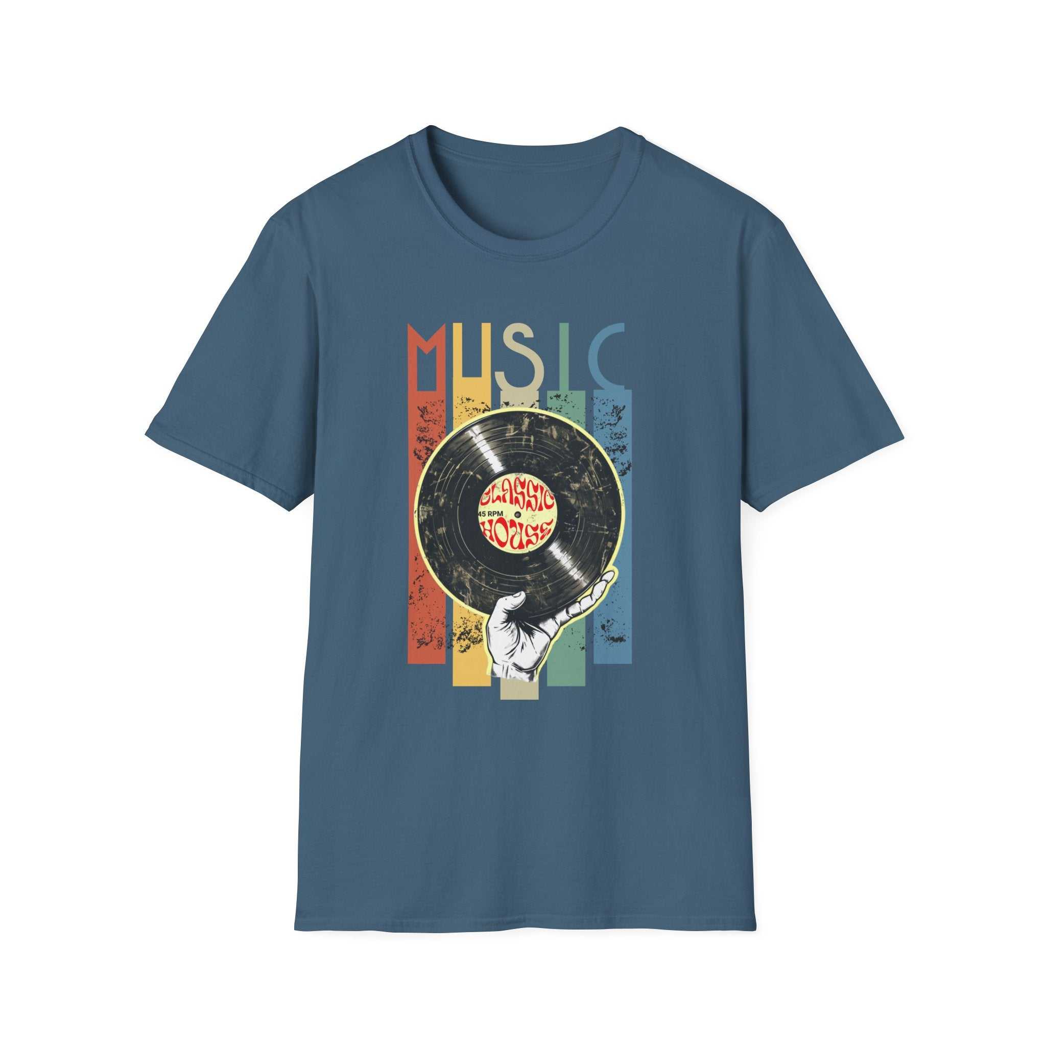 Retro Music Vinyl T-Shirt | Unisex Softstyle | Perfect Gift for Music Lovers, Concerts, Birthdays, Music Festivals, Casual Wear