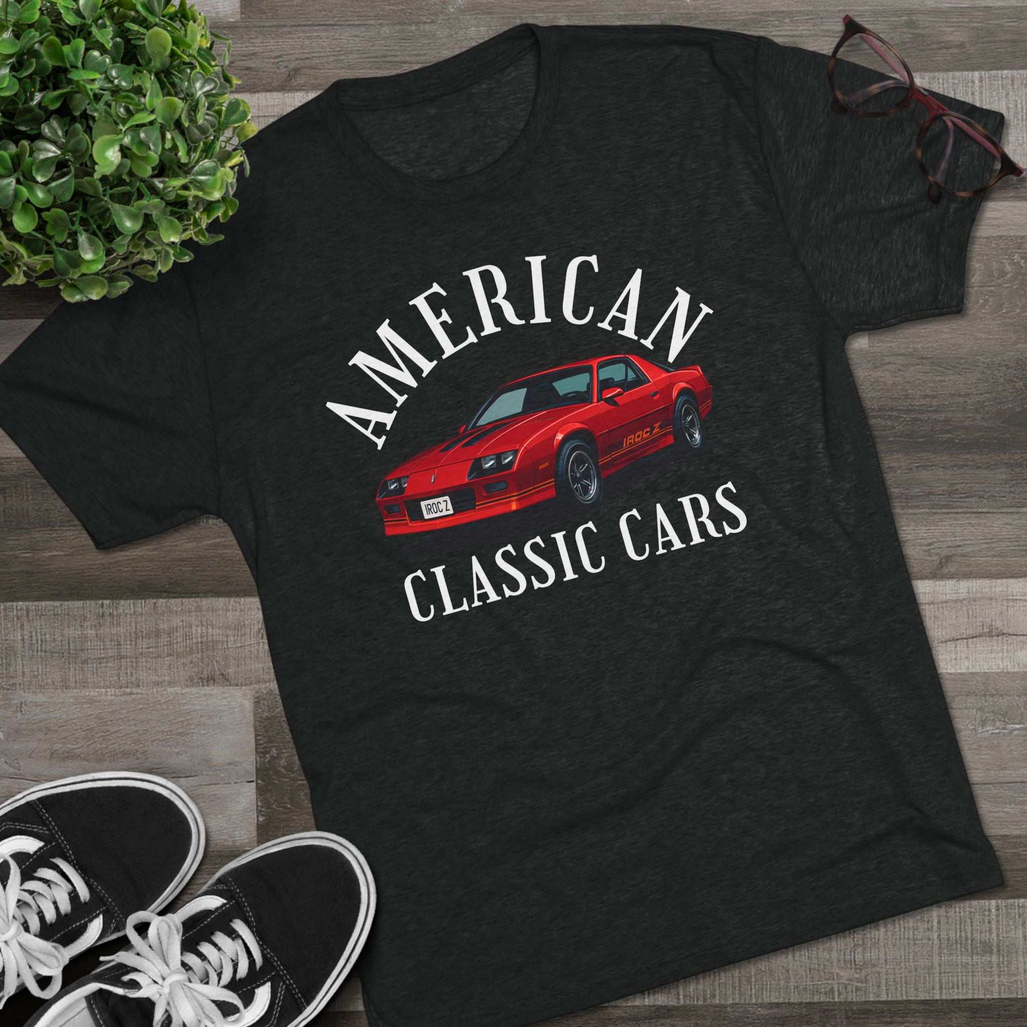 American Classic Cars IROC Tri-Blend Tee.