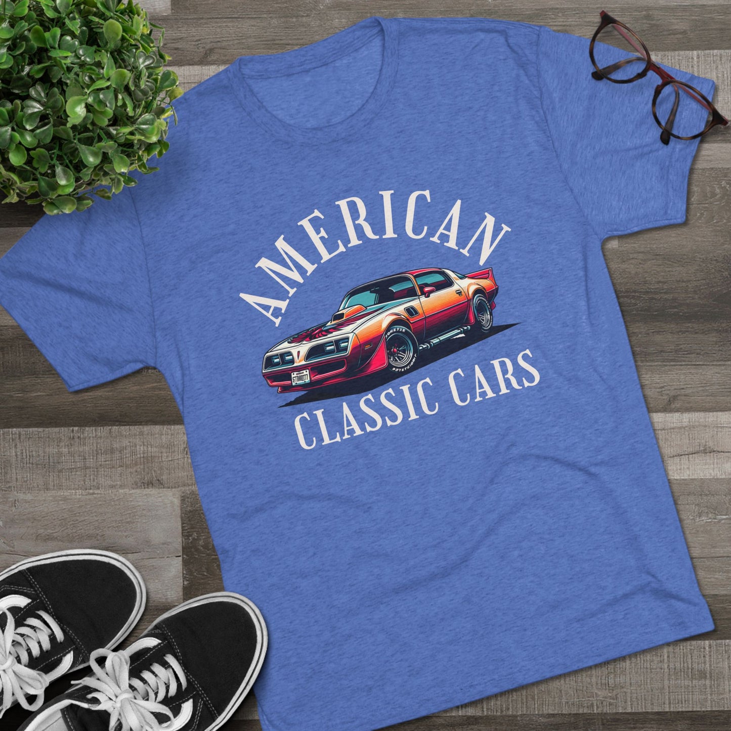 American Classic Cars Trans AM Unisex Tri-Blend Crew Tee,