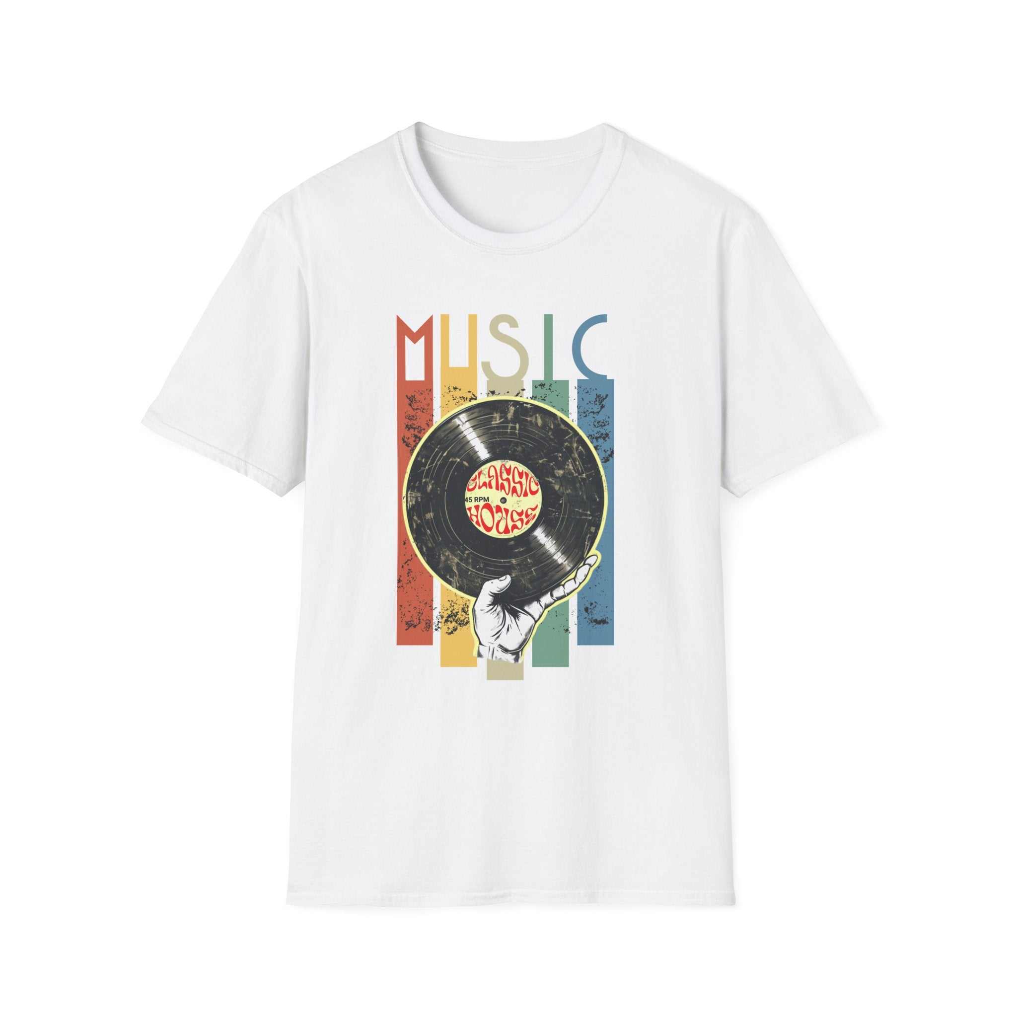 Retro Music Vinyl T-Shirt | Unisex Softstyle | Perfect Gift for Music Lovers, Concerts, Birthdays, Music Festivals, Casual Wear