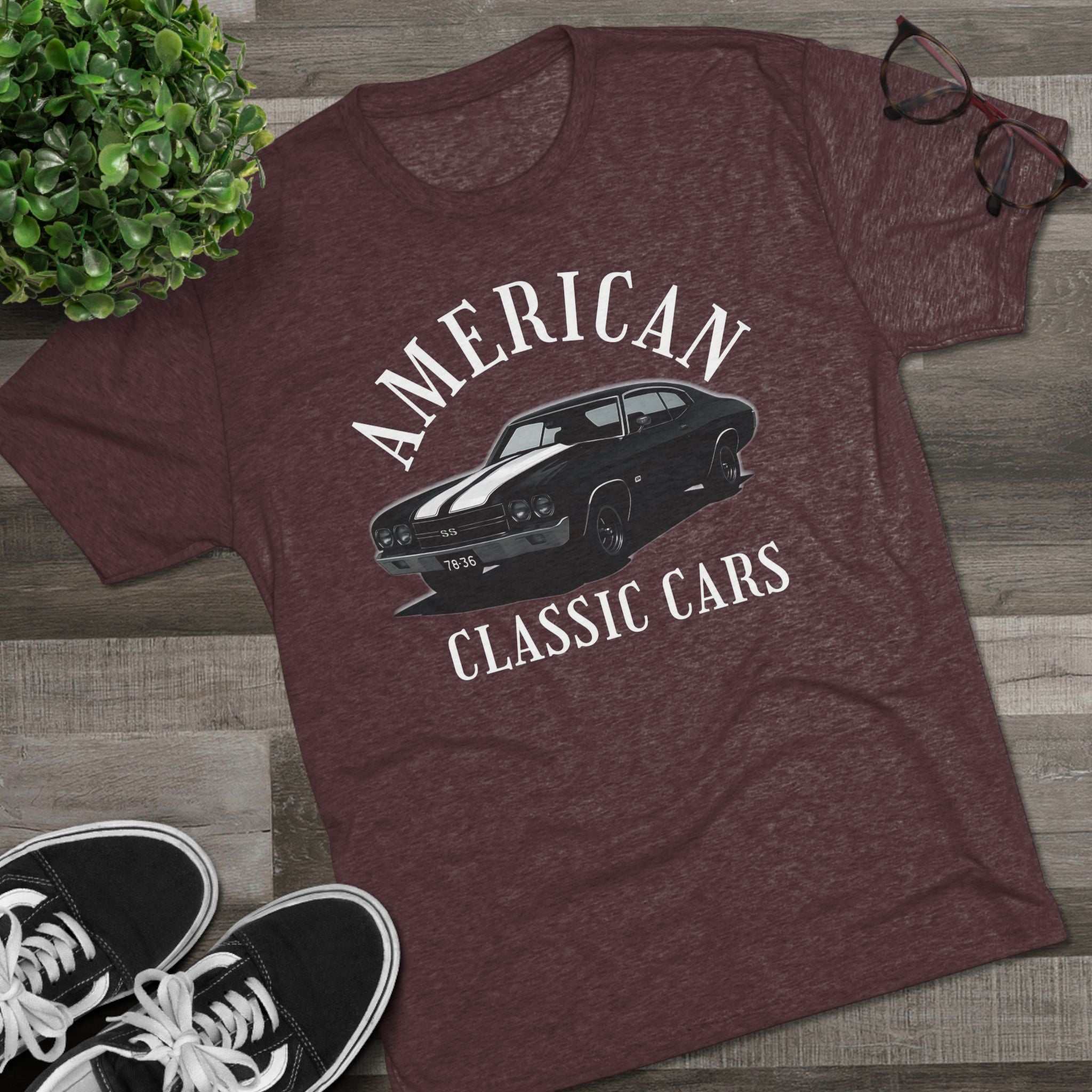 American Classic Cars Unisex Chevelle Crew Tee.