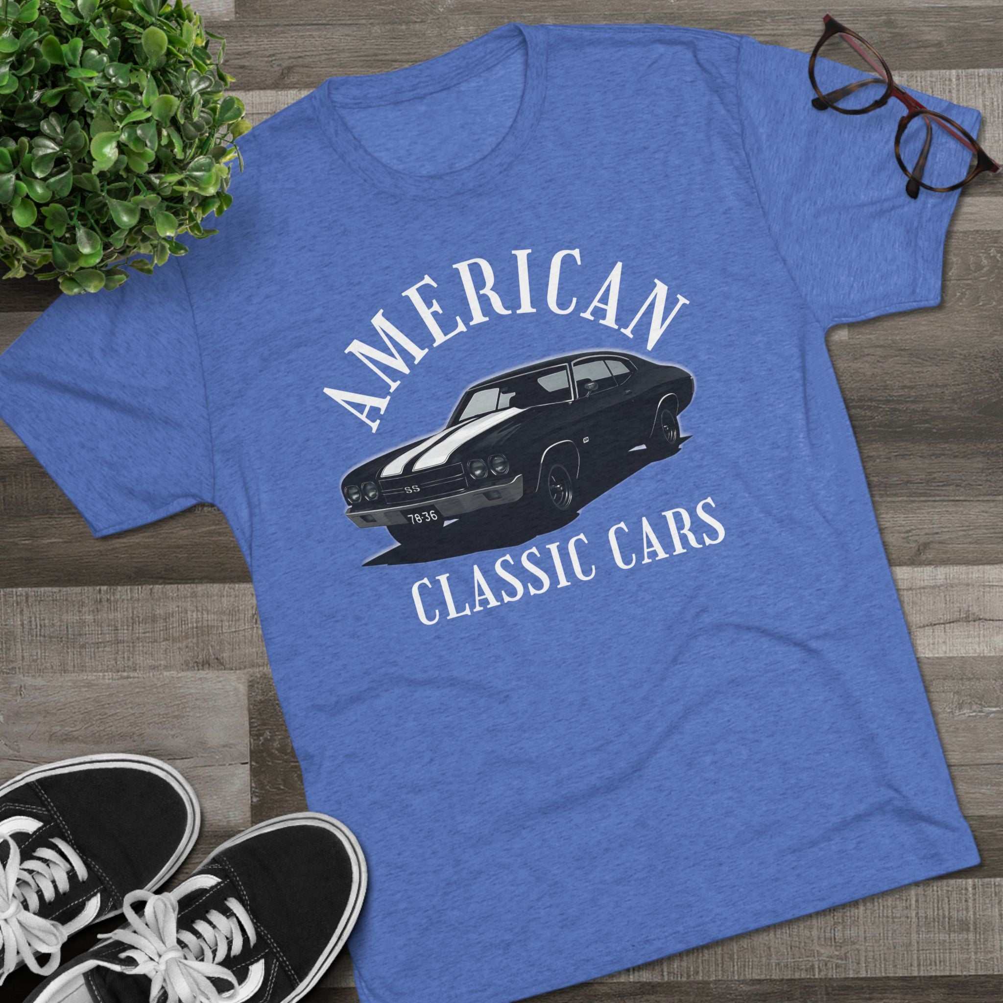 American Classic Cars Unisex Chevelle Crew Tee.