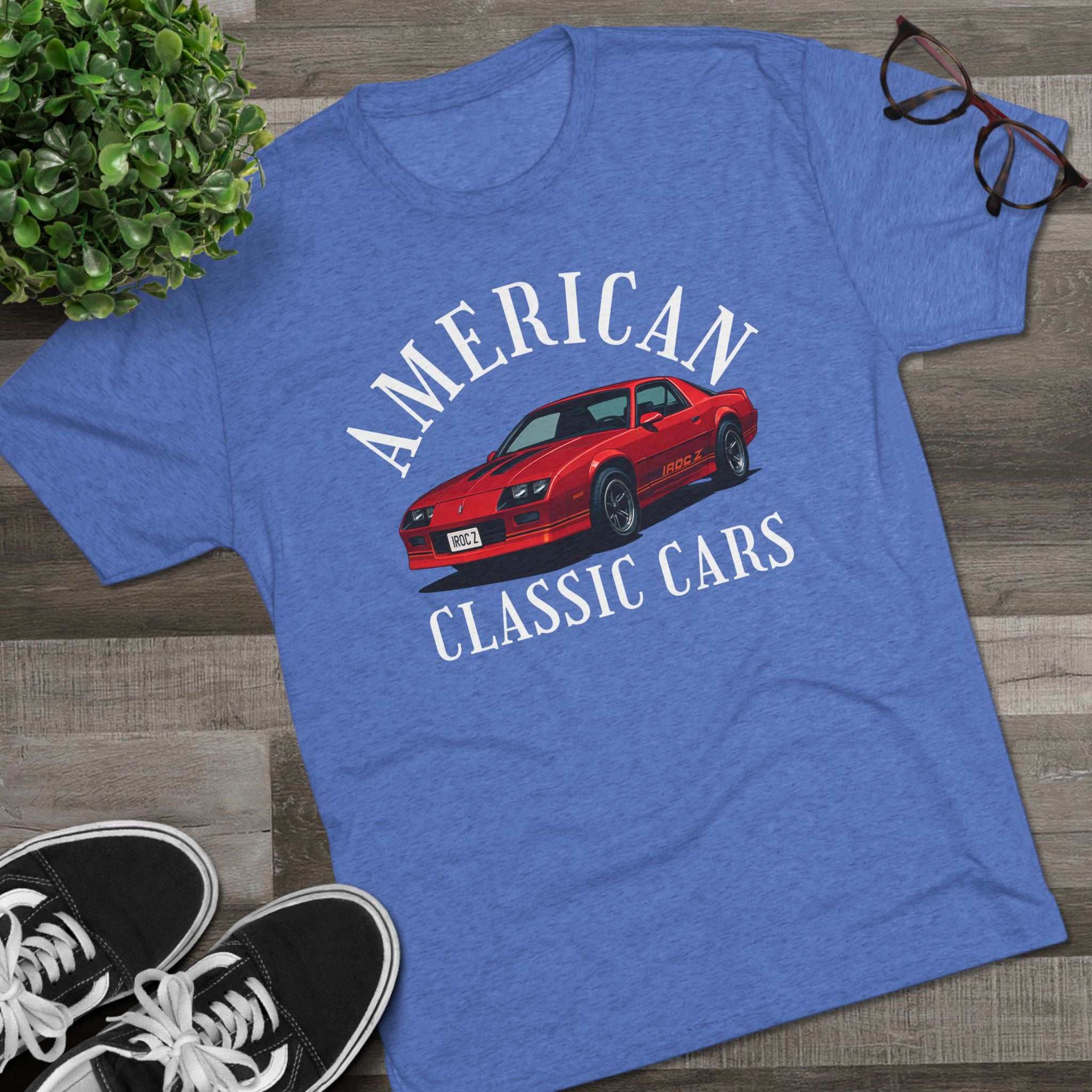 American Classic Cars IROC Tri-Blend Tee.