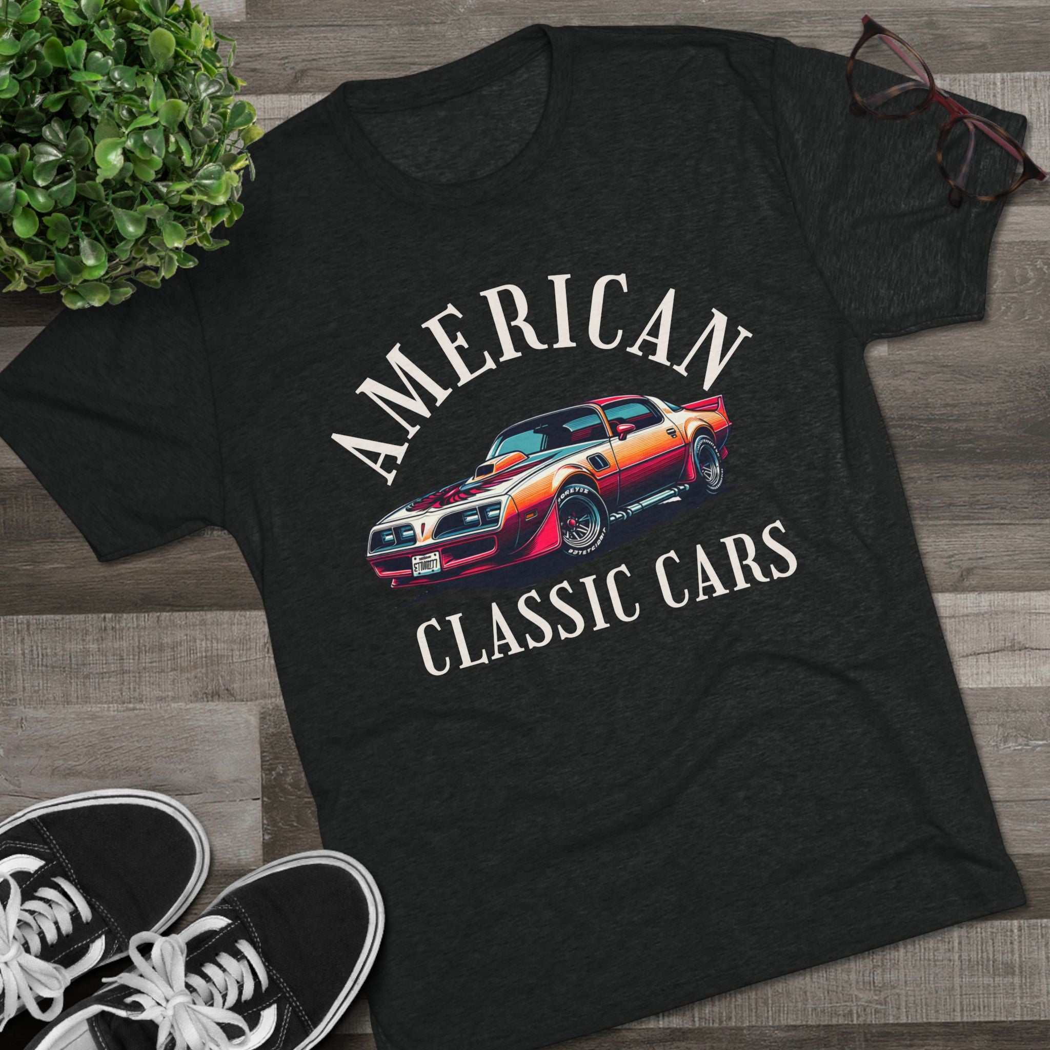American Classic Cars Trans AM Unisex Tri-Blend Crew Tee,