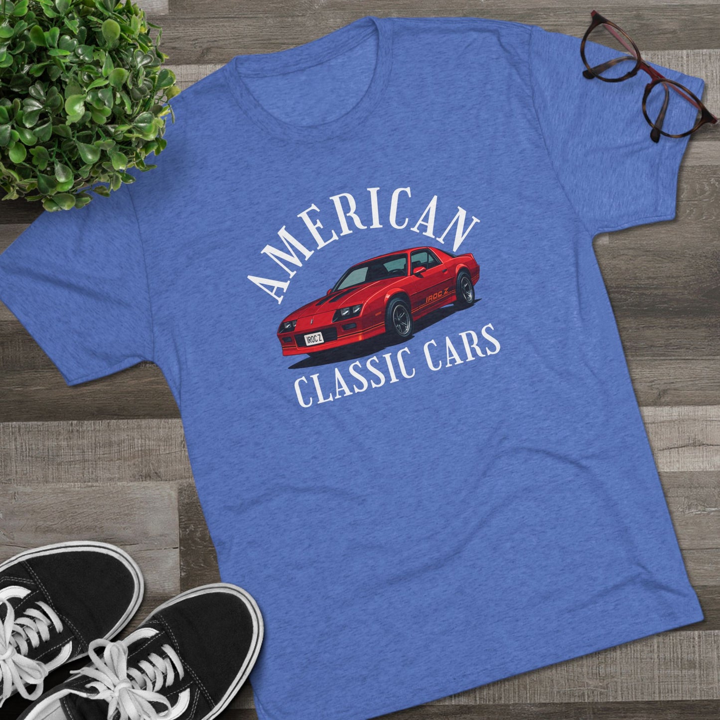 American Classic Cars IROC Tri-Blend Tee.