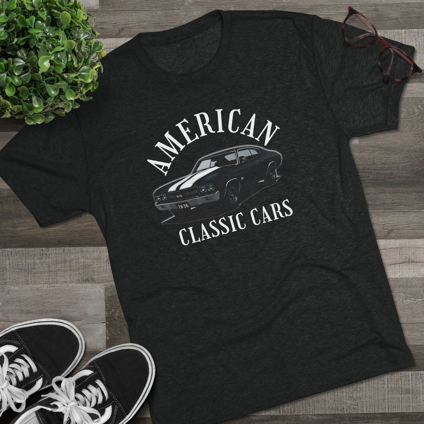 American Classic Cars Unisex Chevelle Crew Tee.