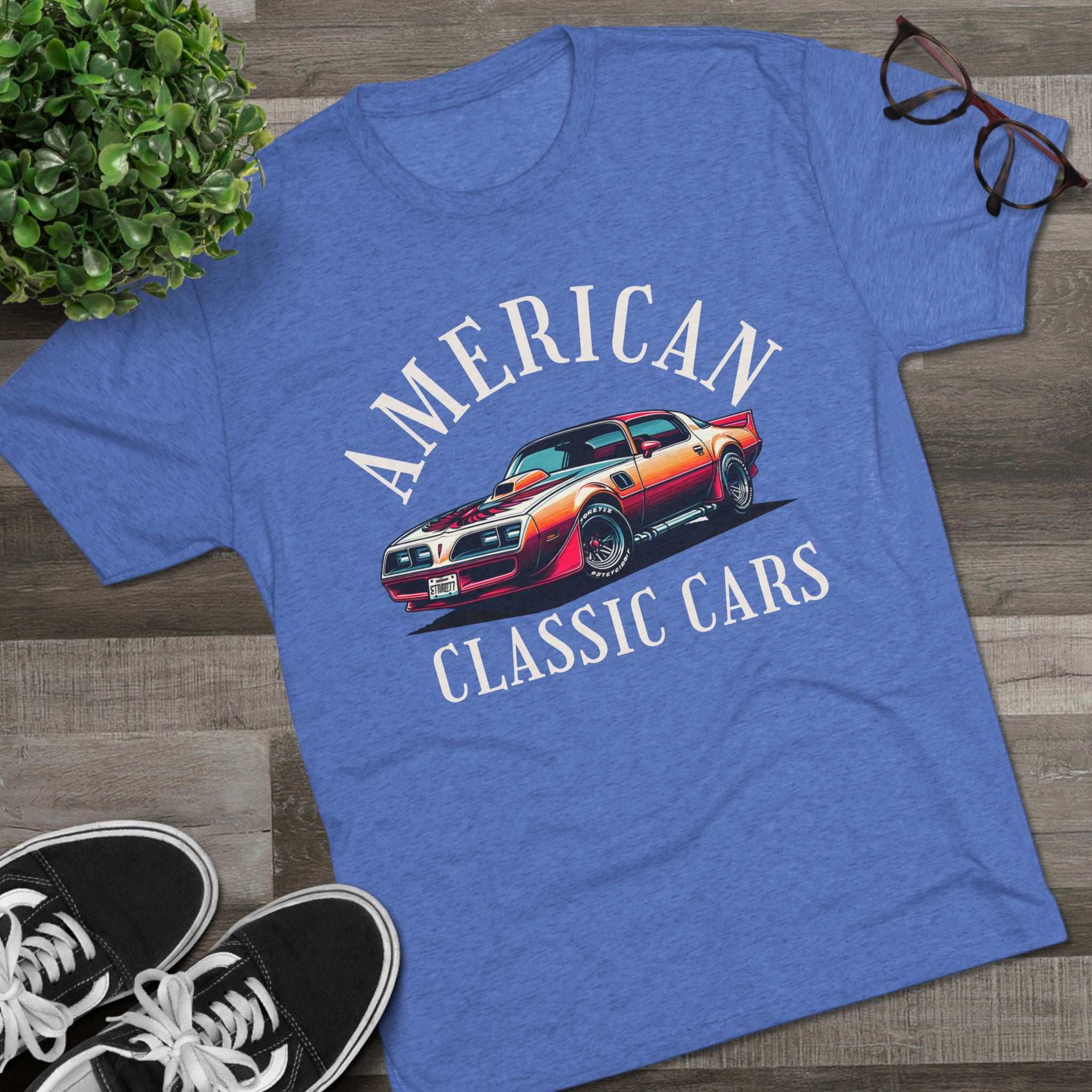 American Classic Cars Trans AM Unisex Tri-Blend Crew Tee,