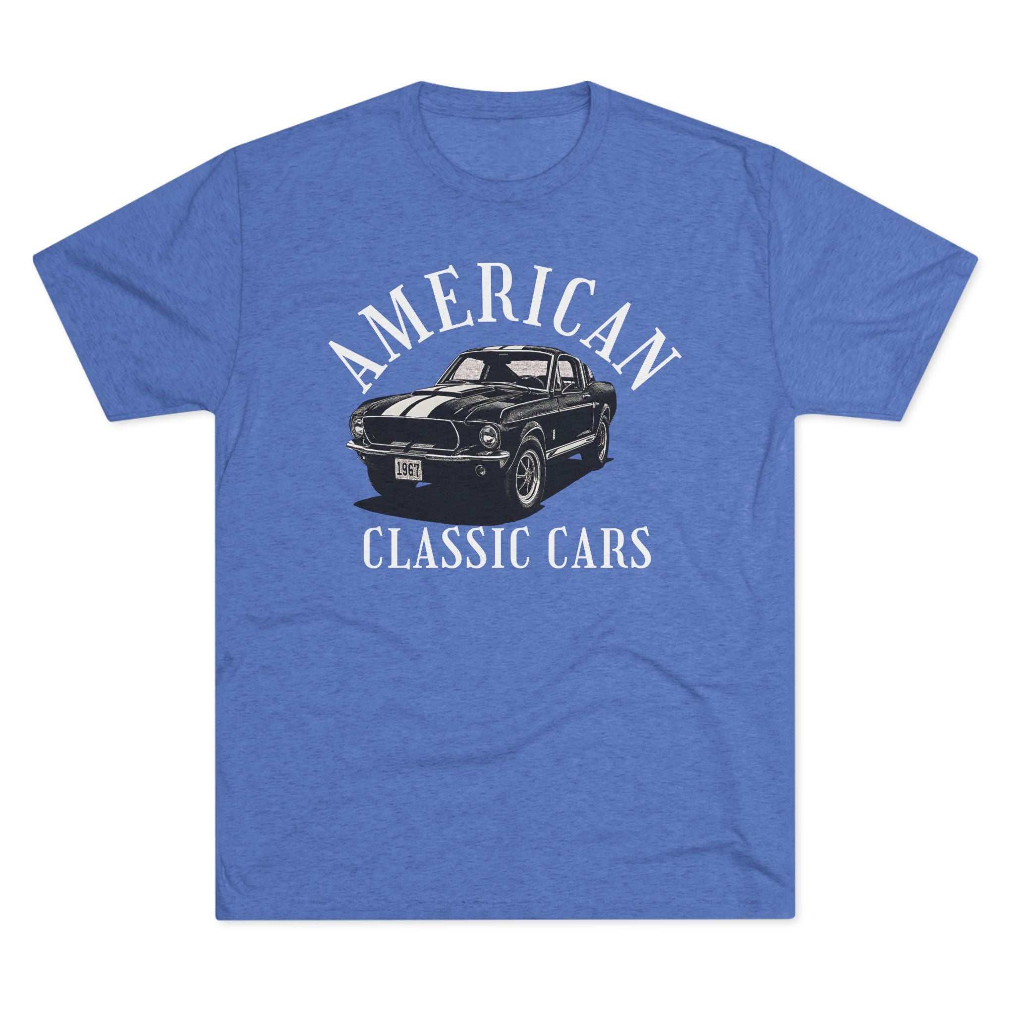 American Classic Cars Mustang Unisex Tri-Blend Crew Tee