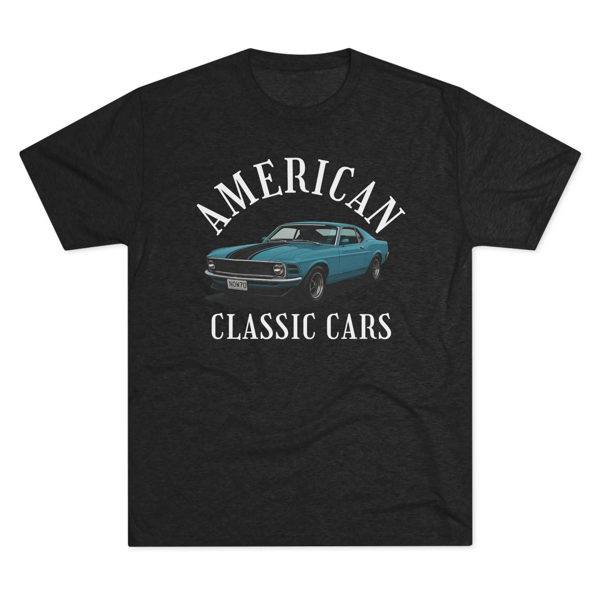 American Classic Cars Mach vintage unisex tri-blend crew tee for car enthusiasts