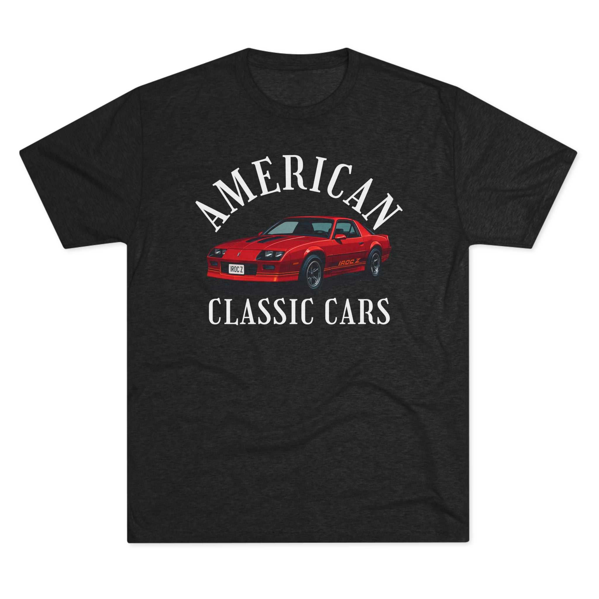 American Classic Cars IROC Tri-Blend Tee with vintage design and soft fabric