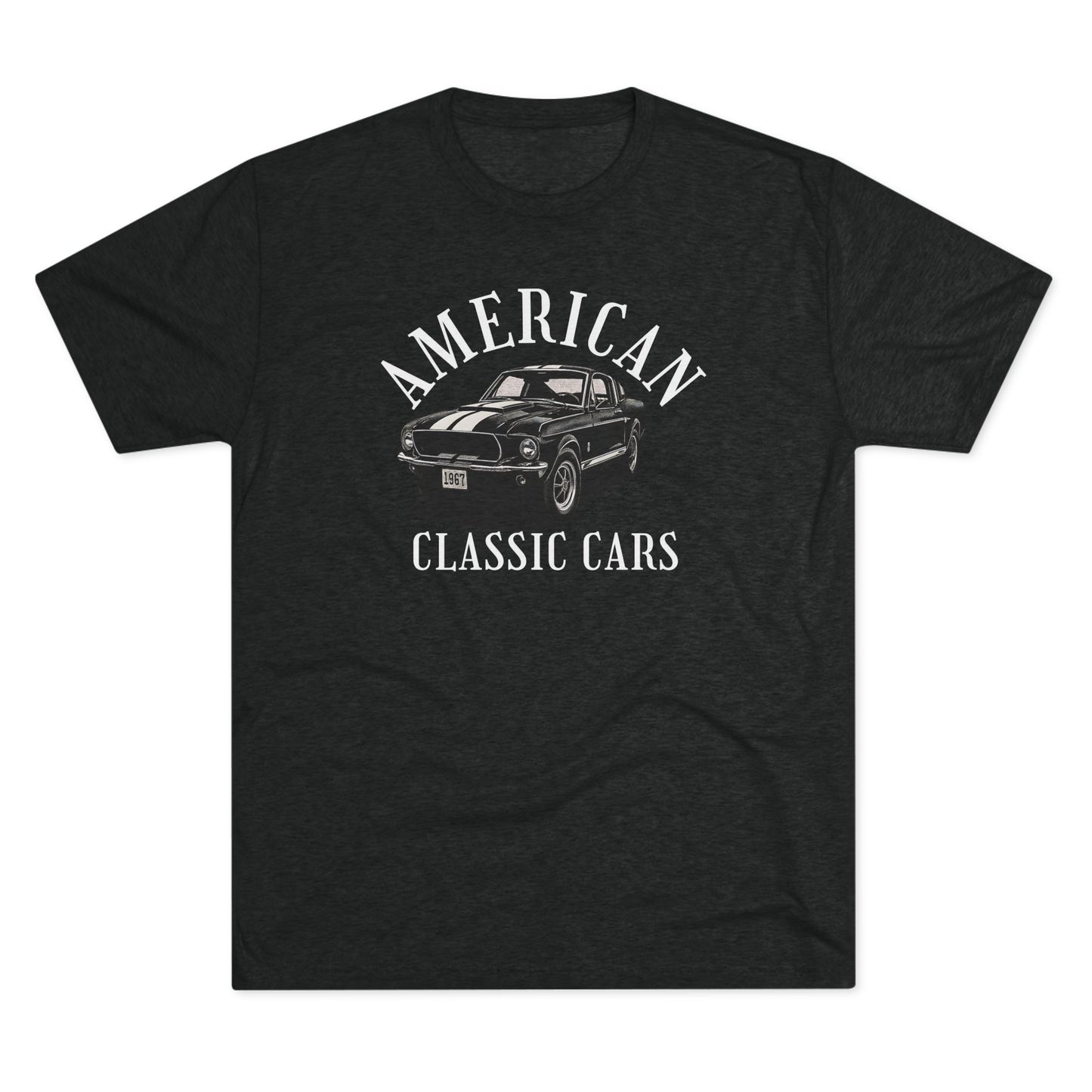 American Classic Cars Mustang Unisex Tri-Blend Crew Tee
