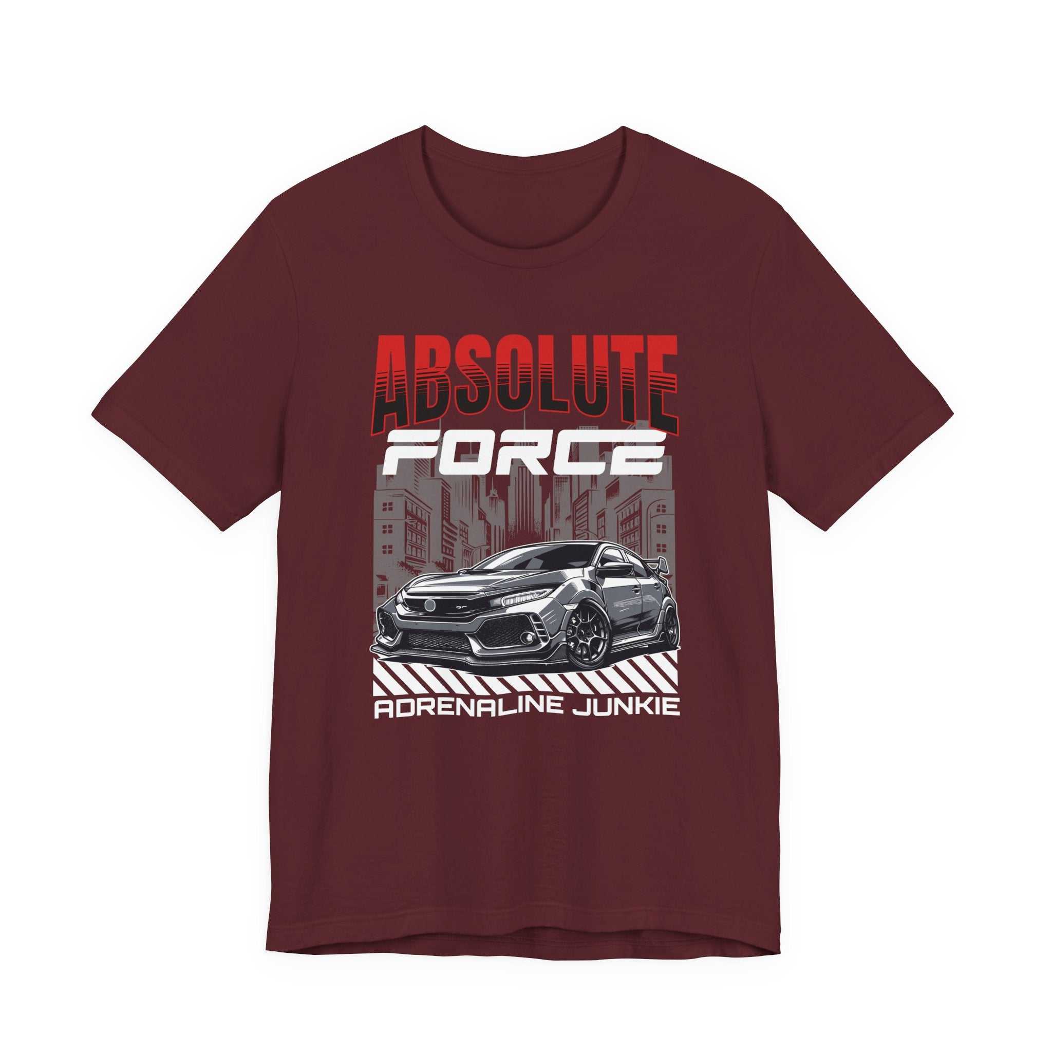 Adrenaline Junkie Graphic Tee, Cool Type-R Shirt.