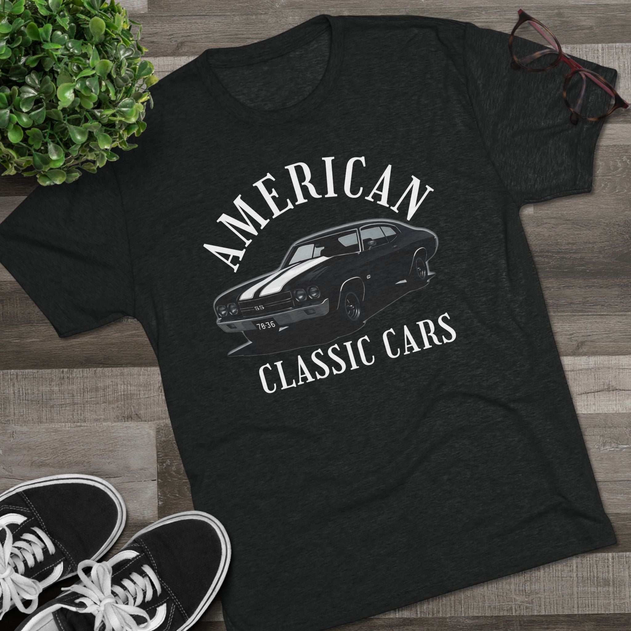 American Classic Cars Unisex Chevelle Crew Tee.